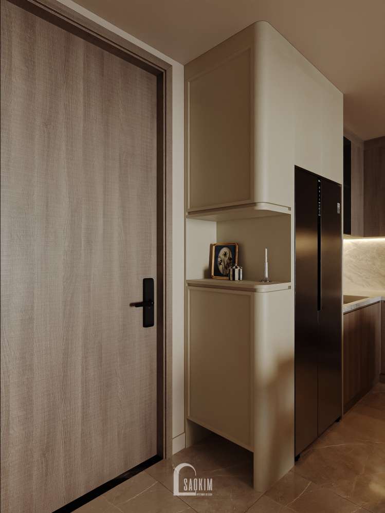Tủ giày dép tinh gọn, tiện dụng trong thiết kế nội thất Lumière Evergreen